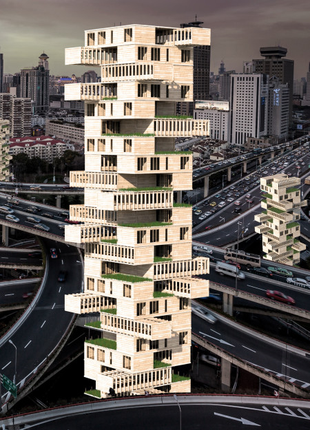 Vertical Farming Integrated Within Cross-Laminated Timber Modules To Enhance Urban Living