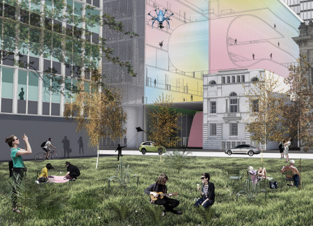 Creative Community Space Featuring Translucent Polycarbonate and Natural Timber Elements  