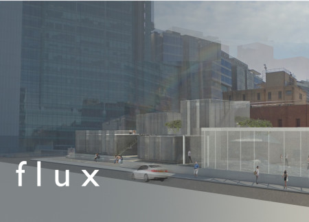Metal Mesh Façade and Expansive Glass Create a Dynamic Cultural Hub with Natural Wood Accents