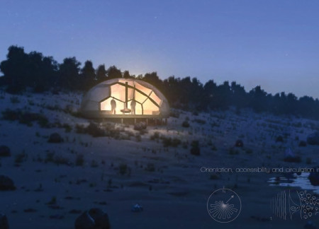 Timber Dome Crafted From Enhanced Polycarbonate and Sustainable Materials Along the Baltic Shoreline