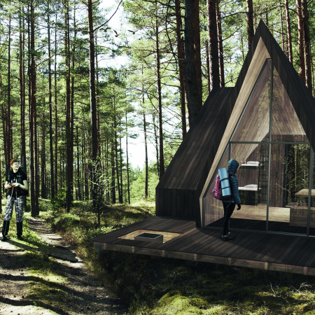 Charred Wooden Shingles and Cross-Laminated Timber Create Multifunctional Community Gathering Space