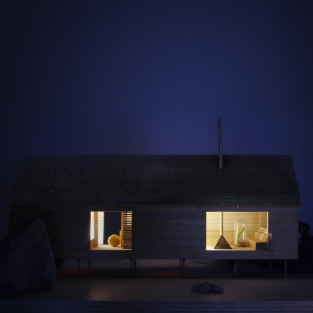 Charred Wooden Shingles and Cross-Laminated Timber Form a Flexible Seasonal Residence