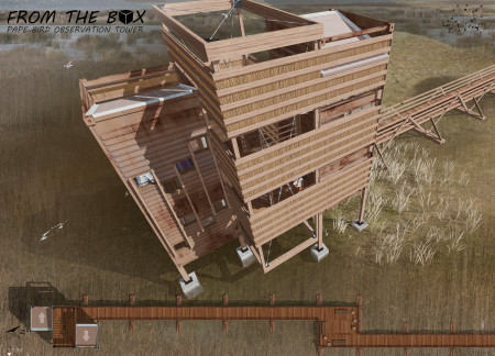 Corten Steel and Reed Cladding Elevate Sustainable Bird Observation in Latvia