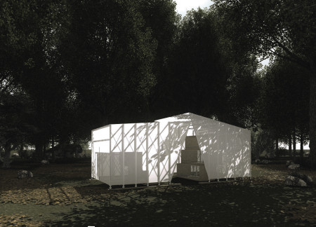Modular Retreat Featuring Cross-Laminated Timber Panels and No-See-Um Mesh Integration in Latvian Wilderness