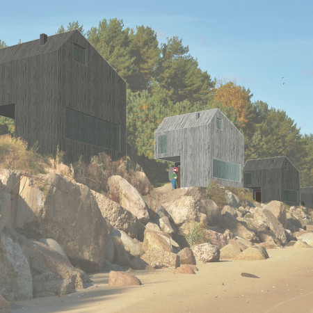 Charred Wooden Shingles and Cross-Laminated Timber Panels Define Sustainable Coastal Retreat