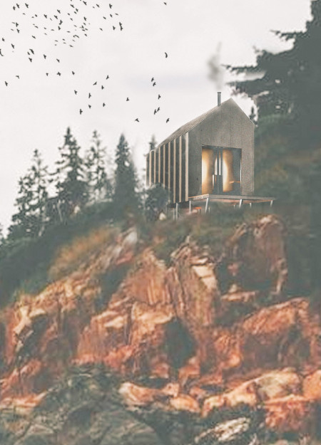 Birch Plywood Cabins Elevated on Stilts Along The Amber Road Trail