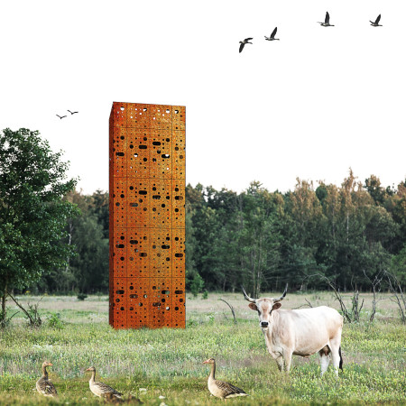 Charred Wooden Shingles and Biophilic Design in a Multi-Purpose Community Space