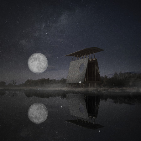 Elevated Timber Framework Nestled in Wetlands with Charred Wooden Shingles for Ecological Engagement