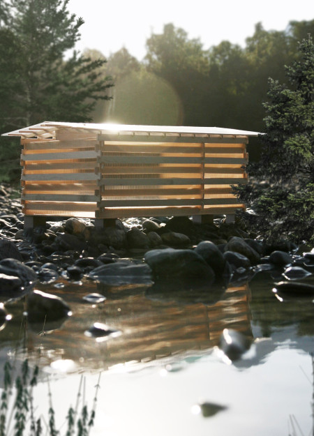 Translucent Polycarbonate And Rustic Pinewood Cabins Nestled In Natural Landscapes