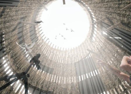 Birdwatching Observatory with Straw Bale Construction and Timber Integration