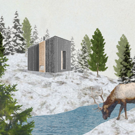 Charred Wooden Shingles Blend With Natural Surroundings In Sustainable Retreat For Trekkers