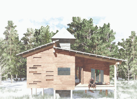 Charred Wooden Shingles and Cross-Laminated Timber Panels Shape a Community-Centric Home