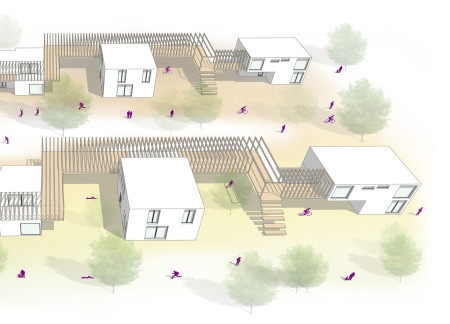 Cross-Laminated Timber Panels and Charred Shingles Define Sustainable Community Living