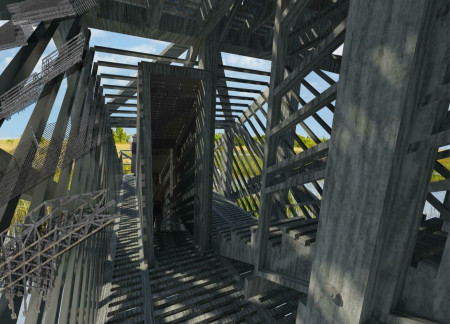 Charred Wood Shingles and Concrete Ramps Create Seamless Integration with Wetlands for Bird Observation  