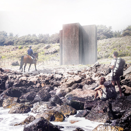 Charred Wooden Shingles and Cross-Laminated Timber Panels Shaping Sustainable Coastal Living