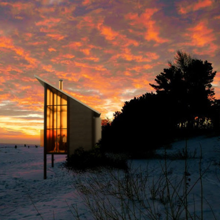 Elevated Retreats Crafted With Marine Plywood and Natural Insulation Overlooking the Baltic Sea