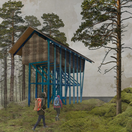 Charred Wooden Shingles and Cross-Laminated Timber Define an Engaging Community Hub  