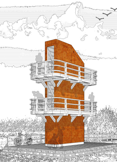 Modular Viewing Platforms Crafted from Reclaimed Railway Sleepers and Timber for Enhanced Birdwatching Experiences