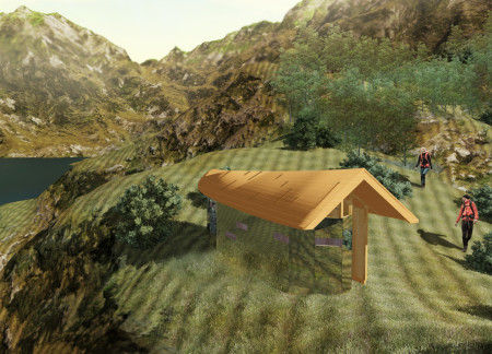 Mirrored Facade Crafted from Cross-Laminated Timber Panels Offering a Contemporary Refuge in Nature