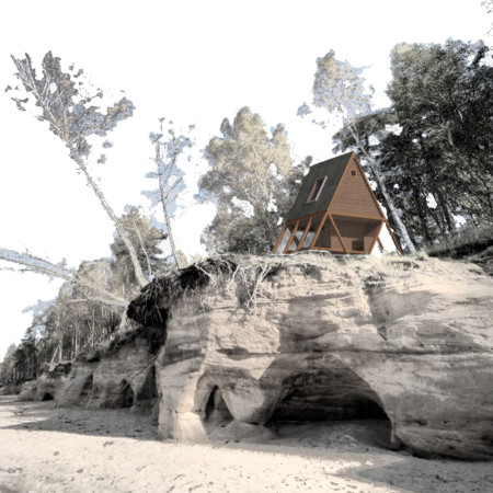Charred Wooden Shingles and Local Timber Create Sustainable Retreat for Outdoor Enthusiasts