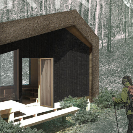 Charred Wood Cladding and Elevated Design Create a Sustainable Retreat in Latvian Forests