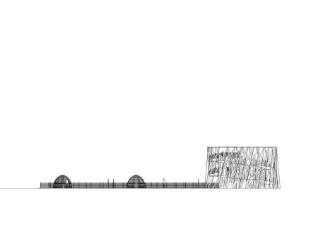 Charred Wooden Shingles Complement Cross-Laminated Timber Panels in Versatile Urban Space