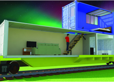 Repurposed Shipping Containers Offering Panoramic Views of the Northern Lights