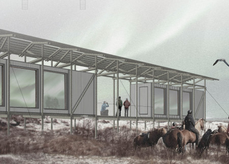 Charred Wooden Shingles and Panoramic Views in Sustainable Accommodation Design  