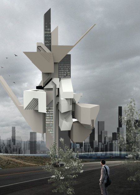 Mixed-use building featuring modular configurations and sustainable materials in an urban ecosystem
