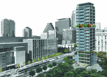 Vertical Farming and Green Roof Integration in a Sustainable Urban Tower