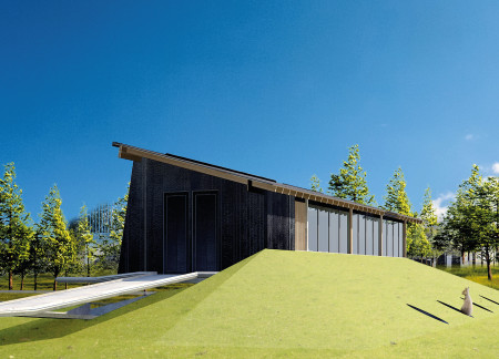 Charred Wooden Shingles and Solar Canopies Define a Sustainable Visitor Center Experience