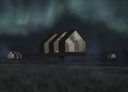 Elevated Retreat Crafted from Sustainable Timber and Panoramic Views in Iceland  