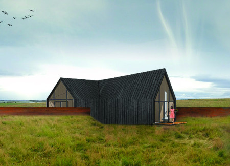 Skylit Retreat Crafted From Local Timber Reflecting The Northern Lights  