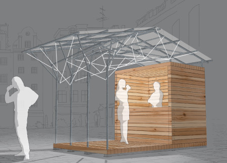 Transparent ETFE Roof and Locally Sourced Lumber Create Community Hub in Urban Context