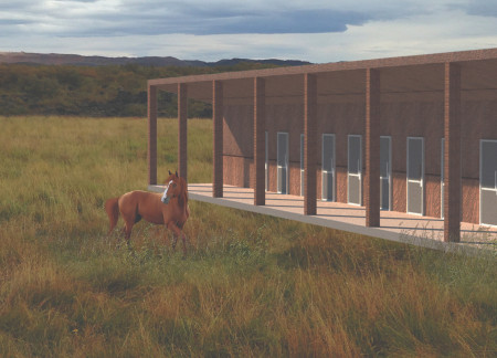 Charred Wooden Shingles and Cross-Laminated Timber Embrace Community Connectivity  