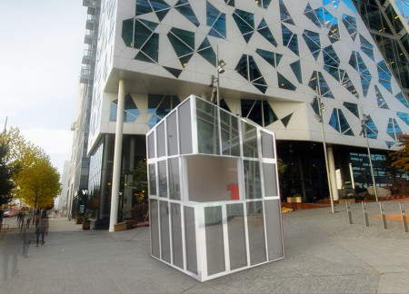 Cross-Laminated Timber Panels and Solar Integration in a Compact Urban Coffee Kiosk  