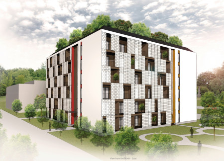 Charred Wooden Shingles and Cross-Laminated Timber Panels Define This Community-Focused Multifunctional Space