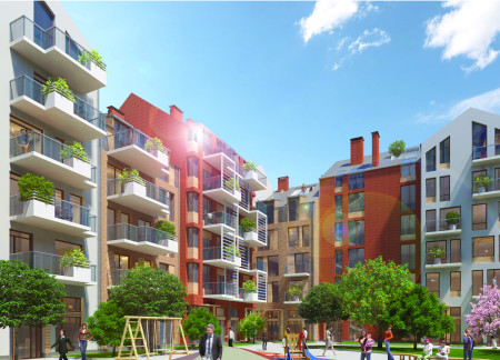 Red Brick Facades and Solar Tiles Enhancing Community Living in Alexandria