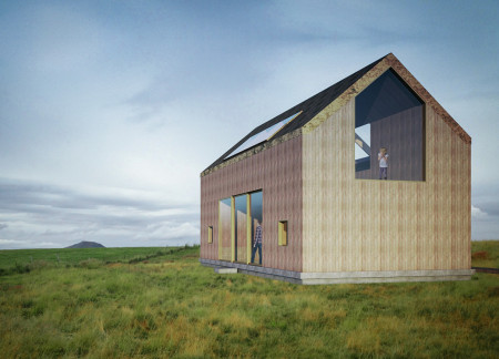Charred Wooden Shingles and Cross-Laminated Timber Create Sustainable Retreat in Icelandic Landscape