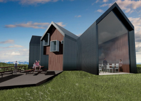 Charred Wooden Shingles and Large Windows Shape Harmonious Lodging Near Mývatn  