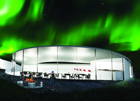 Charred Wooden Shingles and Glass Panels Create a Shelter for Aurora Viewing