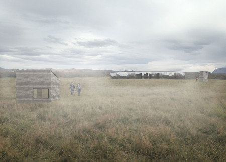 Circular Retreat Crafted from Cross-Laminated Timber Panels and Mirrored Glass Emphasizing Nature's Phenomena  