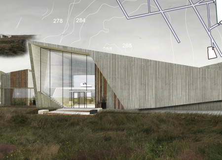 Charred Wooden Shingles and Laminated Panels in a Multifunctional Community Space