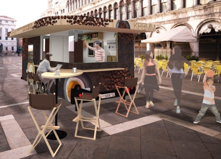 Charred Shingles and Modular Design in a Community-Focused Coffee Space