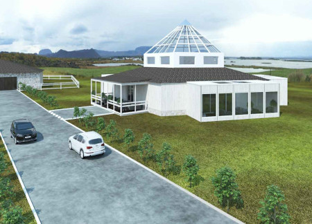 Expandable Guest Rooms with Glass Skylights and Timber Cladding in Iceland  