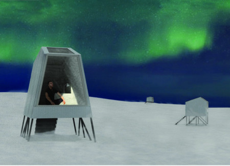 Elevated Steel Frames and Weather-Resistant Siding Create Eco-Friendly Lodgings Under the Northern Lights