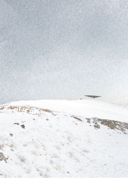 Hyperbolic Copper Roofing Engages Nature Through Glass Transparency in a Community Observatory