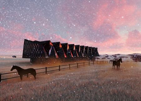 Operable Roof Suites Crafted With Cross-Laminated Timber Panels Offering Views of Iceland's Northern Lights