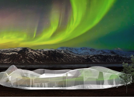 Retractable ETFE Facades and Modular Timber Units for Northern Lights Observation  