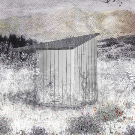 Reflective Glass Facades and Weathered Wood Create Flexible Community Spaces in Urban Environment